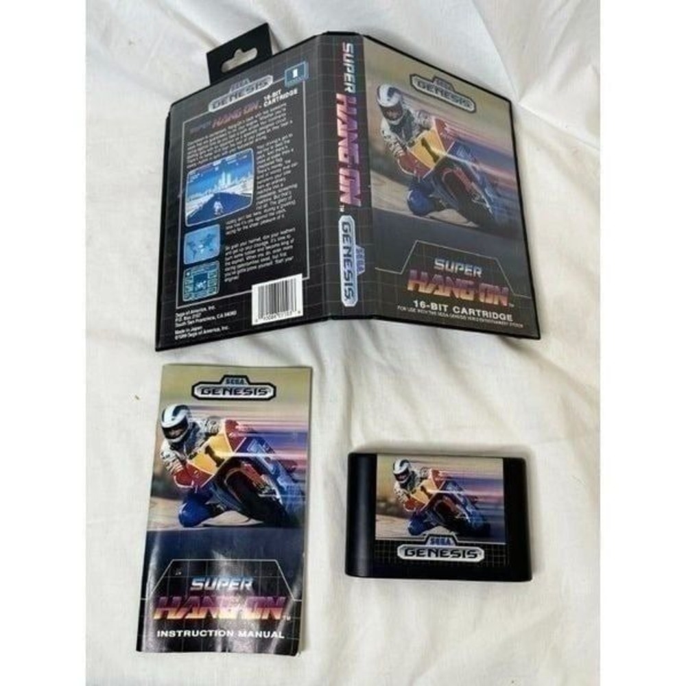 Super Hang-On Sega Genesis -with Original Manual &‎ Cartridge CIB Authentic!